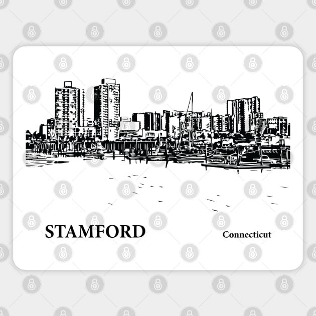 Stamford Connecticut Magnet by Lakeric